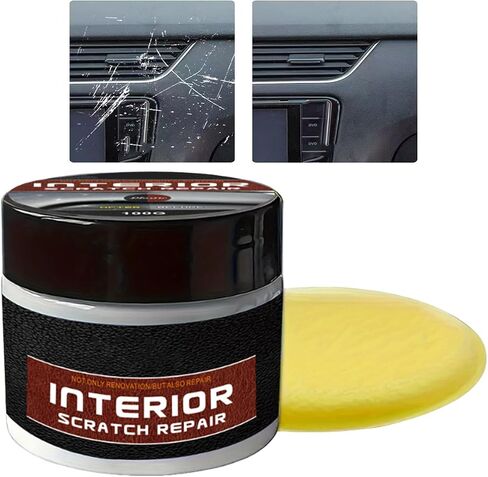 Car Interior Scratch Remover, Multipurpose Dashboard Scratch Repair Kit, Vehicle Parts Restorer, Car Parts Refurbish Wax for Minor Scratches in Kuwait