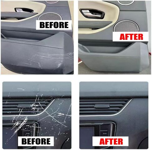 Car Interior Scratch Remover, Multipurpose Dashboard Scratch Repair Kit, Vehicle Parts Restorer, Car Parts Refurbish Wax for Minor Scratches in Kuwait