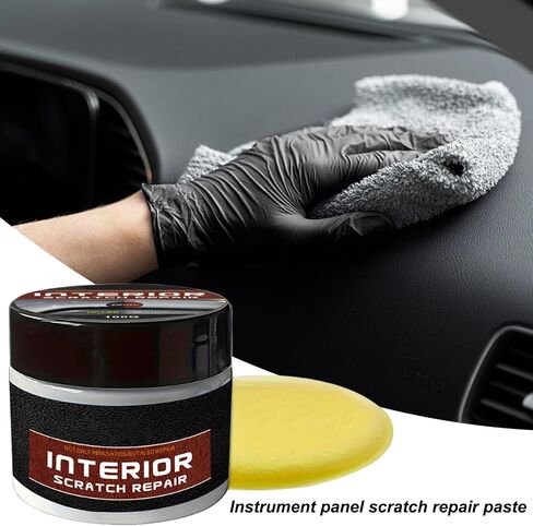 Car Interior Scratch Remover, Multipurpose Dashboard Scratch Repair Kit, Vehicle Parts Restorer, Car Parts Refurbish Wax for Minor Scratches in Kuwait