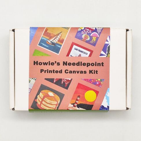 مجموعات تطريز عيد الميلاد من Howie's Needlepoint Needlepoint، مجموعات بداية نمط التطريز المطبوع 18CT، مجموعات قماش أنماط مختومة (ندفة الثلج 4، 4x4 بوصة) in Kuwait