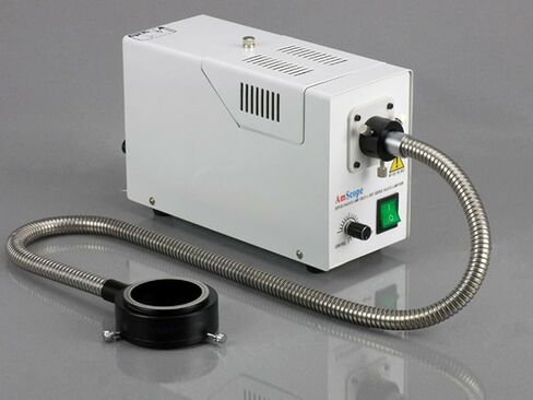 AmScope FB-YL ملحق مزدوج من الألياف الضوئية ذات الرقبة المنحنية لإضاءة المجهر in Kuwait