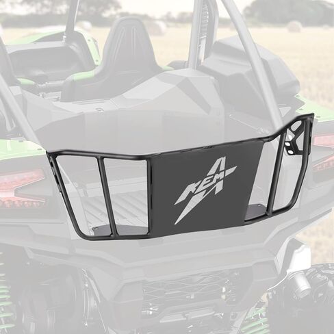 KEMIMOTO UTV Tailgate Compatible with Kawasaki Teryx KRX KRX4 1000 2020 2021 2022 2023 2024 Heavy-Duty Steel Cargo Bed Enclosure Luggage Rack Bed Extender High Capacity Can Hold 32" Spare Tire in Saudi Arabia