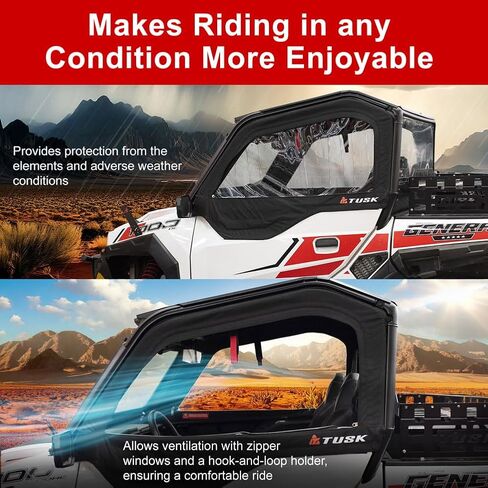 Tusk Soft Upper Doors For Polaris GENERAL XP 1000 Deluxe 2022 in Saudi Arabia