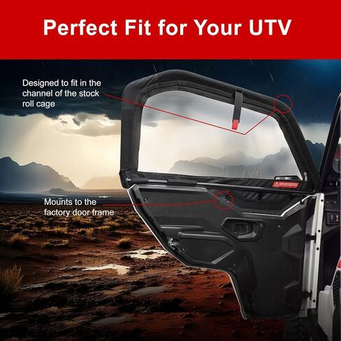Tusk Soft Upper Doors For Polaris GENERAL XP 1000 Deluxe 2022 in Saudi Arabia