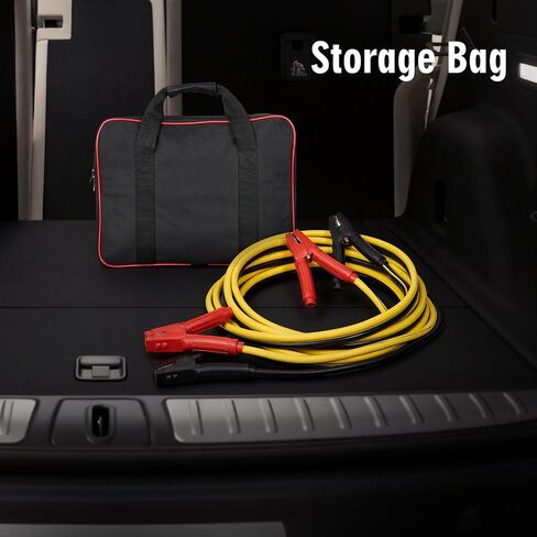 Jumper Cables for Car, 6 Gauge x 16 Feet Booster Cables for Jump Starting Dead or Weak 6V Batteries, Carrying Bag Included in Saudi Arabia