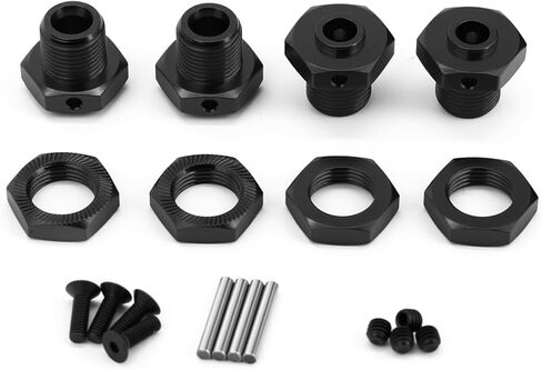 Aluminum Alloy 17mm Wheel Hex Nut Upgrade Part for Arrma 1/8 Typhon 3s 1/10 Big Rock V3 (Red) in Saudi Arabia