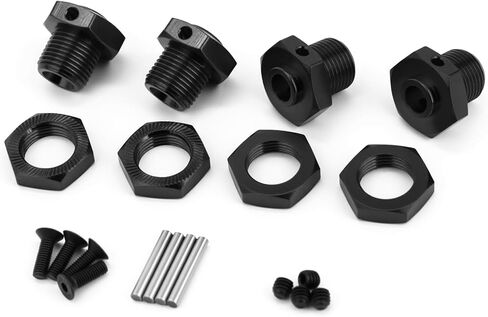 Aluminum Alloy 17mm Wheel Hex Nut Upgrade Part for Arrma 1/8 Typhon 3s 1/10 Big Rock V3 (Red) in Saudi Arabia