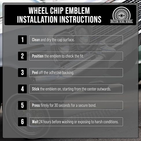 3 أغطية دوارة للأذن مع شعارات رقاقة معدنية صلبة من الكروم والأحمر (مجموعة من 4) | مصممة للسائقين المنخفضين، والسيارات الكلاسيكية، والبنيات المخصصة ذات العجلات السلكية in Kuwait