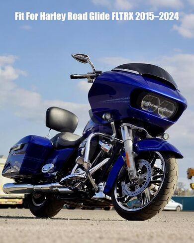 Tie Down Brackets Fit for Harley Road Glide FLTRX 2015-2024 Replace 66101 0502-0574, Black in Saudi Arabia