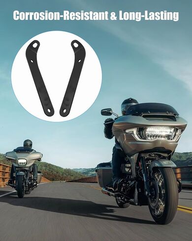 Tie Down Brackets Fit for Harley Road Glide FLTRX 2015-2024 Replace 66101 0502-0574, Black in Saudi Arabia