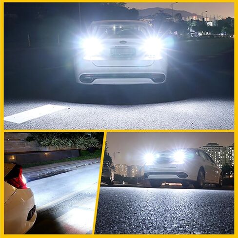 Ruiandsion 2 قطعة 1157 BAY15D مصابيح LED 12 فولت خيوط مزدوجة فائقة السطوع 5050 12SMD مصباح LED أبيض للنسخ الاحتياطي للأضواء العكسية وأضواء الفرامل الخلفية، غير قطبية in Kuwait