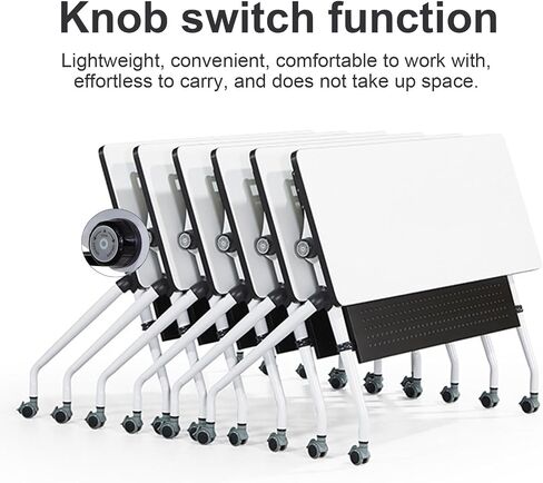 4 Pack Folding Conference Table Conference Room Table Meeting Table,Flip Top Mobile Meeting Training Table with Modesty Locking Casters for Office,Meeting Room Multifunctiona Modular table (C, 47in) in Saudi Arabia