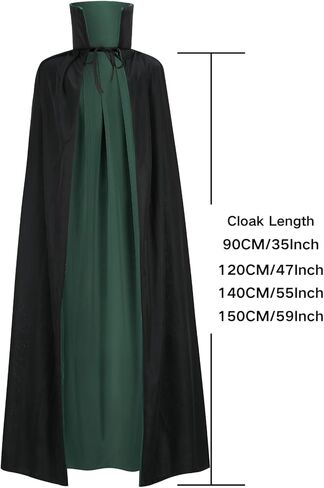 زي HAPNBCELE ذو الرأس القابل للعكس للبالغين من العصور الوسطى لمصاصي الدماء الشيطان لحفلات الهالوين وعيد الميلاد التنكرية in Kuwait