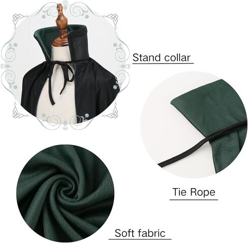 زي HAPNBCELE ذو الرأس القابل للعكس للبالغين من العصور الوسطى لمصاصي الدماء الشيطان لحفلات الهالوين وعيد الميلاد التنكرية in Kuwait