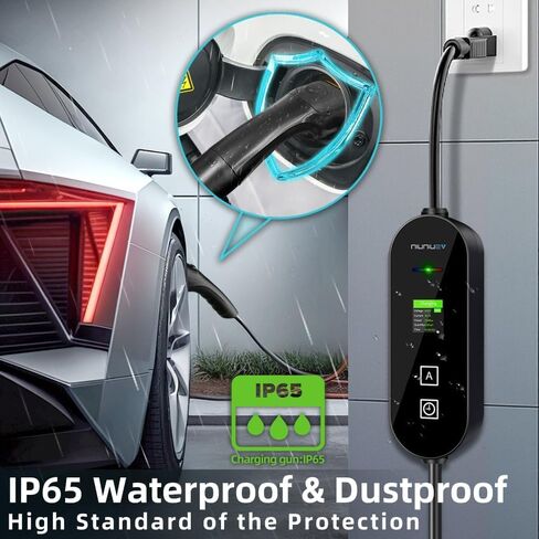 شاحن EV نوع 1 3.5 كيلو واط 5M16A محول محمول لشواحن EV كابل مواد بوليمر مع قابس US16 A، تيار قابل للتعديل متوافق مع BYD وغيرها من PHEV/BEV/EV in Kuwait