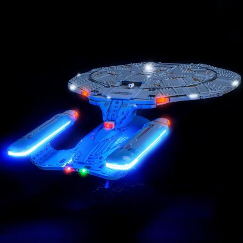 BrickBling LED Light Only Compatible with Lego U.S.S. Enterprise NCC-1701-D, Creative Lighting Compatible with Lego 10356 Starship - Excluding Model (RC Version Light) in Saudi Arabia