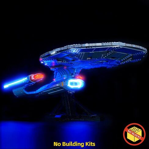 BrickBling LED Light Only Compatible with Lego U.S.S. Enterprise NCC-1701-D, Creative Lighting Compatible with Lego 10356 Starship - Excluding Model (RC Version Light) in Saudi Arabia