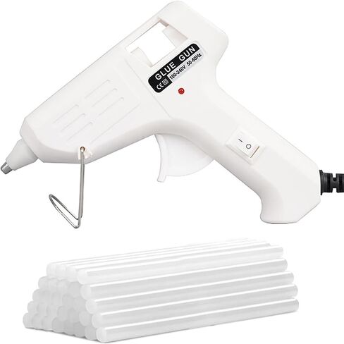Hot Glue Gun, 20W Fast‑Preheating High‑Temp Mini Hot Melt Glue Gun Kit with 30 Glue Sticks (100mm x 7mm) for School Projects, DIY, Arts & Crafts, Quick Home Repairs in Kuwait