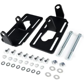 طقم دعامة تثبيت محرك LS - يناسب هيكل مربع 1973-1987 و1988-1998 OBS Chevy GMC C/K Truck 2WD - لوحات تحويل محرك فولاذية قابلة للتعديل للكتلة الصغيرة إلى سلسلة LS (أسود) in Kuwait