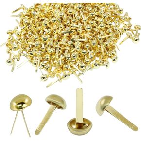 Kemcatui 500 Pcs Paper Fasteners, Bronze Round Head Brads, Metal Split Pins for Craft Art School DIY Supplies(18×8mm) in Kuwait