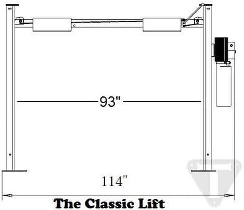 Triumph NSS-8SQ Classic Lift Shorter 8000lbs 4 Post Storage Service Car Auto Lift Truck Hoist in Saudi Arabia