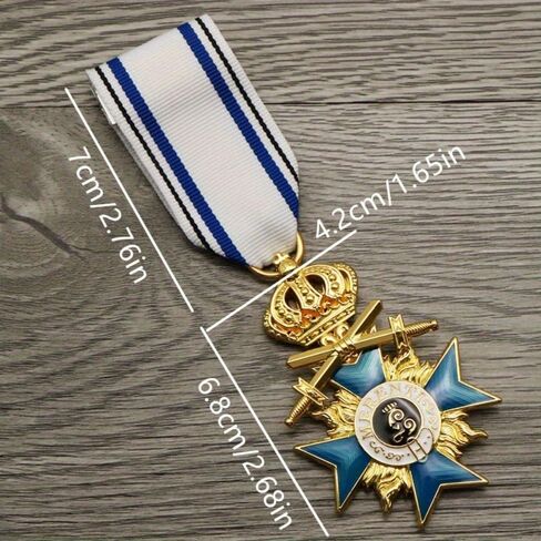 Copy Prussian Bavarian Crown Cross Medal Metal Enamel Badge German Commemorative Badge in Saudi Arabia