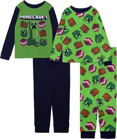 Minecraft Boys' 4-Piece Cotton Pajama Set in Saudi Arabia