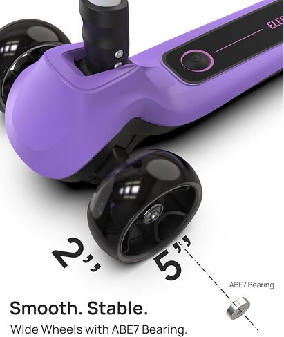 Kids Electric Scooter لعمر 4-9 ، تضيء 3 دراجة نارية بعجلات مع عجلات كبيرة LED ، سطح وميض عريض ، ارتفاعات قابلة للتعديل ، تضيء الدراجات البخارية 3 عجلات ، وتوازن الدراجات البخارية للأطفال in Kuwait