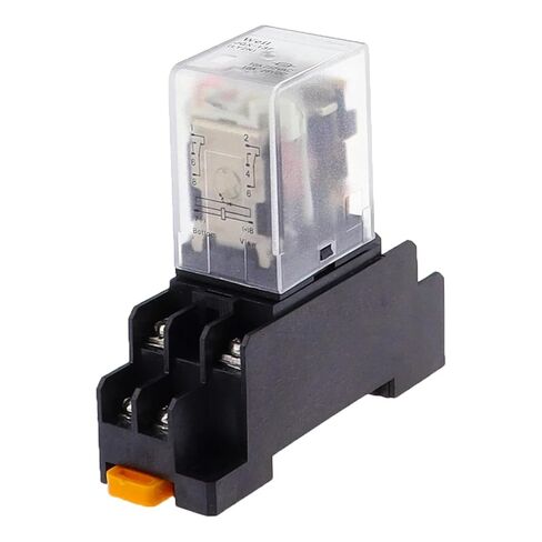 مرحل الطاقة LY2NJ DPDT مع قاعدة المقبس، 8 دبوس HH62P JQX-13F، مرحل الوقت لأنظمة التحكم الصناعية (220 فولت تيار مستمر) in Saudi Arabia