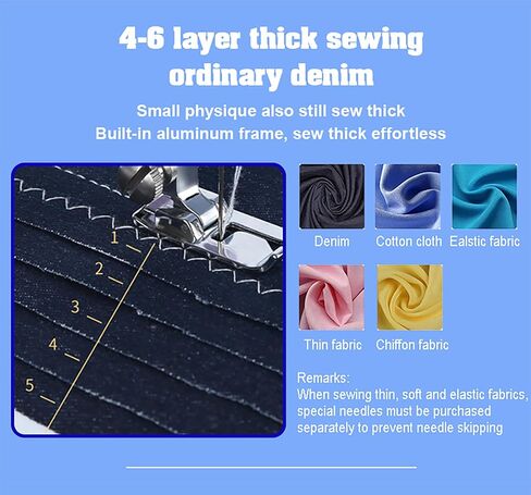 Sewing Machine for Beginners with 42 Pcs Sewing Kit, Sewing machine with 12 Built-in Stitches, High-Low Speeds Small Sewing machine LEDLi in Saudi Arabia