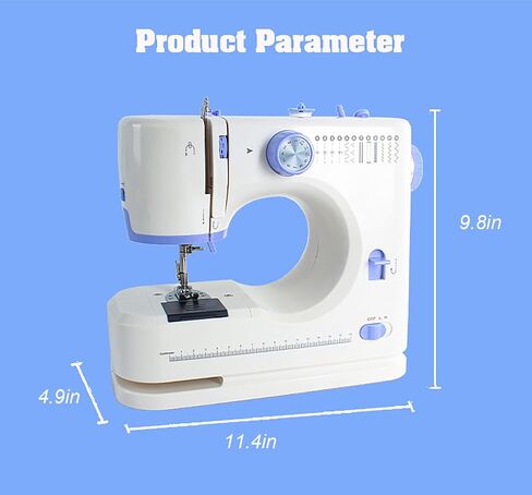 Sewing Machine for Beginners with 42 Pcs Sewing Kit, Sewing machine with 12 Built-in Stitches, High-Low Speeds Small Sewing machine LEDLi in Saudi Arabia