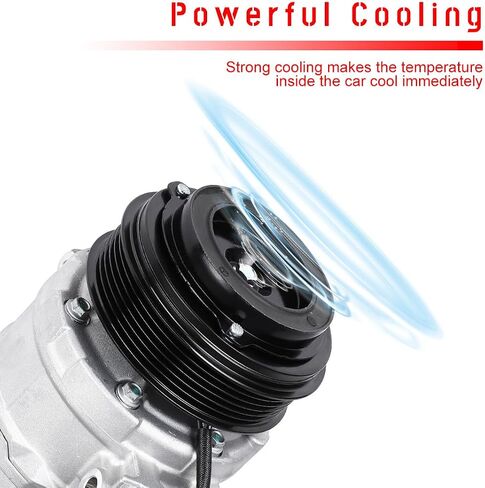 cciyu AC Compressor for Car 2011 2012 2013 2014-2015 for Ford Explorer 3.5L,Air Conditioning Compressor with Clutch 6 Grooves 97332 in Saudi Arabia