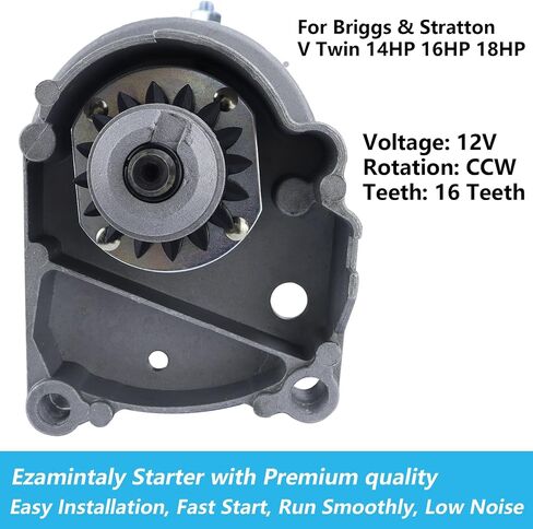 Starter Replacement for Briggs and Stratton V Twin 42A707 42A777 42B707 422707 422777 460777 402417 402431 400707 400417 400777 402415 402437 402707 422437 402777 17HP - 22Hp, 497596 393017 in Saudi Arabia
