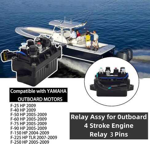 XuLong Starter Solenoid Relay 61A-81950-01-00 61A-81950-00-00 Compatible with Yamaha Outboard Motors F-25 F-40 F-50 F-60 F-75 F-90 F-150 F-225 F-250 HP in Saudi Arabia