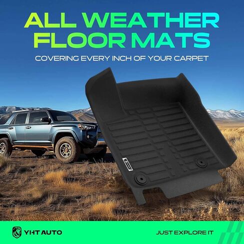 YHTAUTO Floor Mats & Cargo Mat Compatible with Nissan Murano 2015-2024, TPE All Weather Car Mats Waterproof Anti-Slip Odorless Floor Liner Trunk Mat in Saudi Arabia