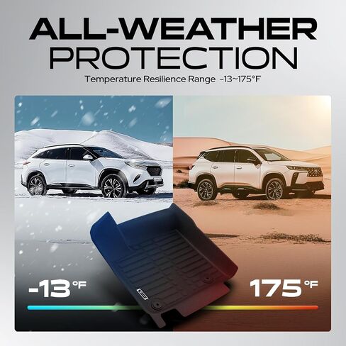 YHTAUTO Floor Mats & Cargo Mat Compatible with Nissan Murano 2015-2024, TPE All Weather Car Mats Waterproof Anti-Slip Odorless Floor Liner Trunk Mat in Saudi Arabia