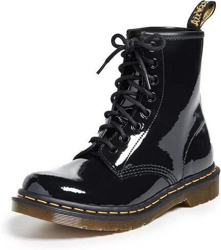 Dr. Martens, 1490 10-Eye Leather Boot for Men and Women, Black Smooth, 7 US Women/6 US Men in Saudi Arabia