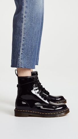 Dr. Martens, 1490 10-Eye Leather Boot for Men and Women, Black Smooth, 7 US Women/6 US Men in Saudi Arabia
