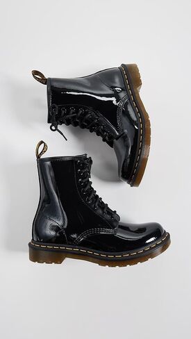 Dr. Martens, 1490 10-Eye Leather Boot for Men and Women, Black Smooth, 7 US Women/6 US Men in Saudi Arabia