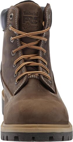 حذاء Timberland PRO النسائي Direct Attach مقاس 6 بوصة من الصلب الآمن عند أصابع القدم معزول ومقاوم للماء، حذاء عمل صناعي - - Coffee، 10 in Saudi Arabia