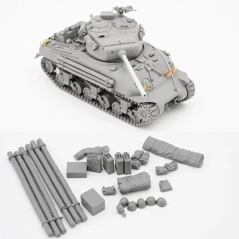 BT-046 1/35 Sherman M4A1 Medium Tank 76MM Turret Type Plastic Assembled Model Kit in Saudi Arabia