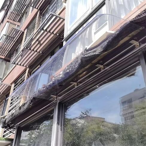 16 24 36 40 48 في مأوى للحماية من مياه الأمطار والثلوج، مظلة صيانة غطاء شفاف لتزيين مدخل سقف الفناء والحديقة، مظلات الدخول الخارجية (الطول العرض 24 بوصة × 24 بوصة) in Kuwait