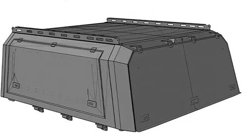 4x4 Pick Up Hardtop Topper Camper Bed Cover Canopy Compatible for Gladiator Steel Ute in Saudi Arabia