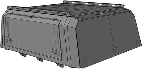 4x4 Pick Up Hardtop Topper Camper Bed Cover Canopy Compatible for Gladiator Steel Ute in Saudi Arabia