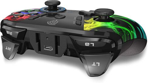 EasySMX PC Wireless Controller, Gaming Controller for Computer,Laptop,PS3,Android TV, Nintendo Switch and Tesla with Adjust LED Light, Dual Vibration and 4 Programmable Keys, Battery Up to 14 Hours in Kuwait