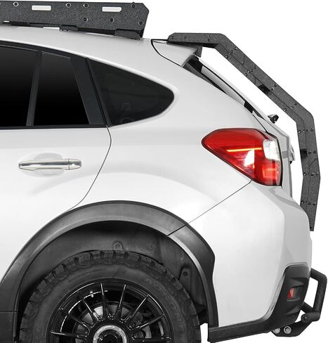 سلم فتحة خلفي من Hooke Road Crosstrek لـ 2013-2017 Subaru XV Crosstrek، تحميل 220 رطل، سلم الوصول إلى سقف صندوق السيارة الخلفي ذو 3 خطوات مع دواسات مضادة للانزلاق in Saudi Arabia