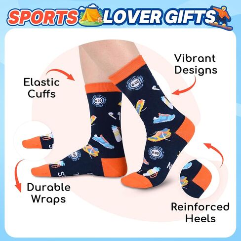 HAPPYPOP Novelty Socks For Men - Bowling Golf American Flag Socks, Doctor Nurse Optometry Music Math Gifts in Kuwait
