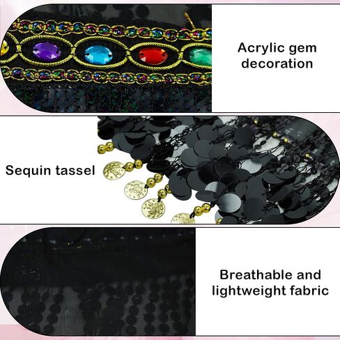 MUNAFIE Women's Belly Dance Hip Scarf Performance Outfits Skirt Festival Clothing in Kuwait