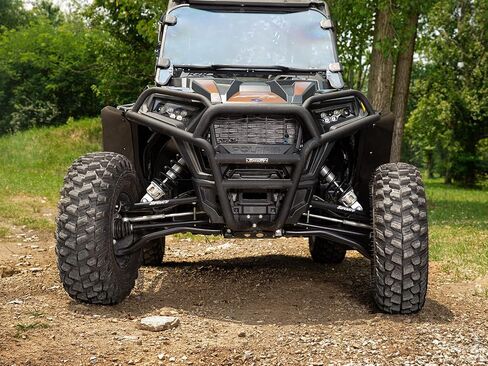 SuperATV Front & Rear Fender Flares Mud Guards for 2016+ Polaris RZR XP Turbo / 4 Turbo /2018+ Turbo S / 2019+ 4 Turbo S | Extreme Durability | Protect Against Rocks, Dirt, Sand, & Mud | USA Made in Saudi Arabia