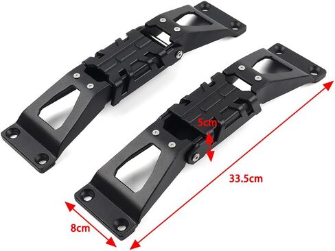 Cngoat41 1 Pair Door Hinge Step Pedal Foot Pegs Steel Black Car For Jeep Wrangler JL 2018-2024 in Saudi Arabia